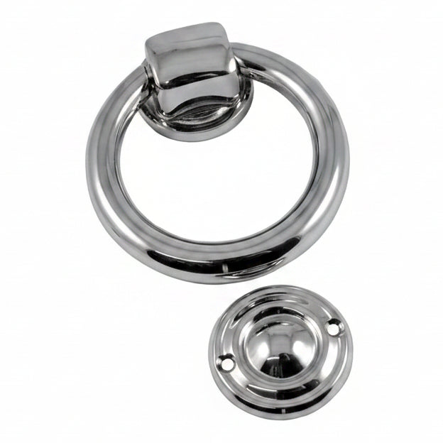 Chrome Ring Door Knocker 105mm