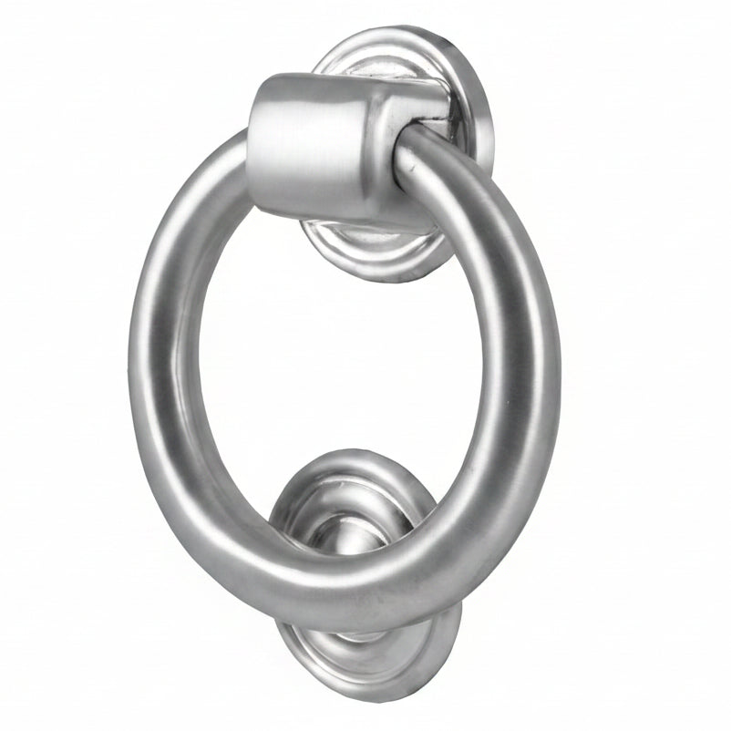 Satin Chrome Ring Door Knocker 105mm JV37NSC