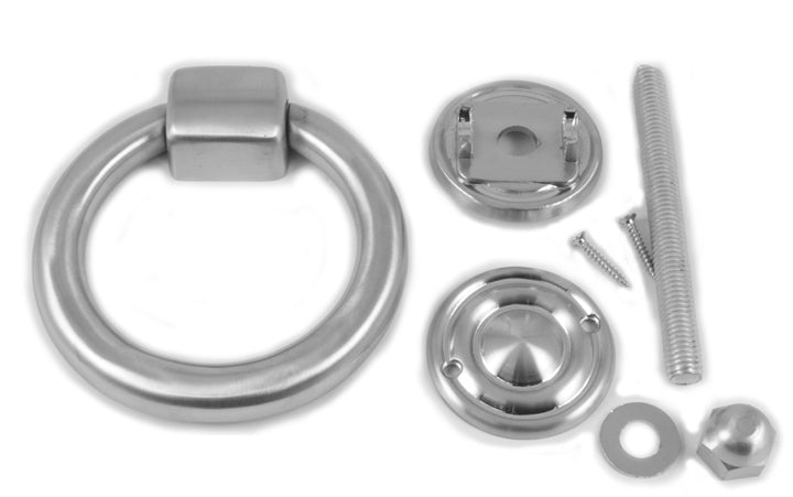 Satin Chrome Ring Door Knocker 105mm JV37NSC