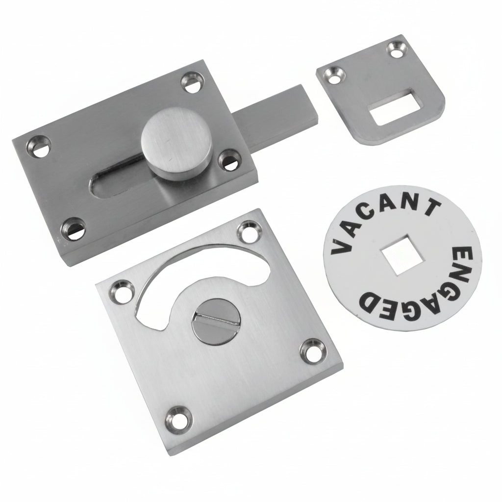 Satin Chrome Plated Brass Indicator Bolt