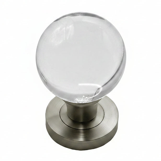 Clear Glass Ball Mortice Door Knobs