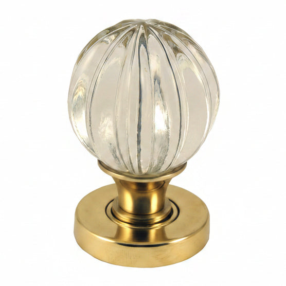 Glass Pumpkin Mortice Door Knobs