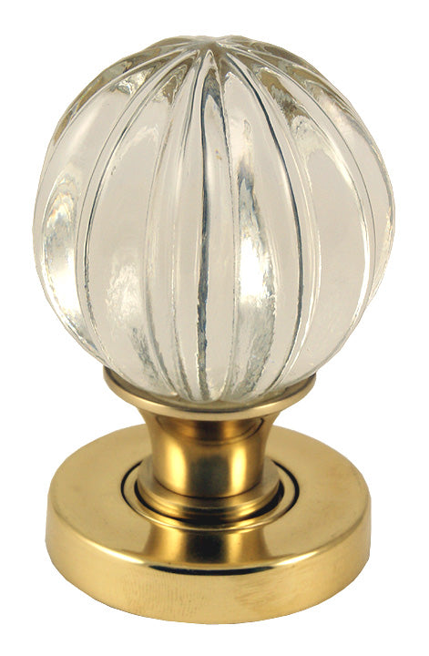 Glass Pumpkin Mortice Door Knobs