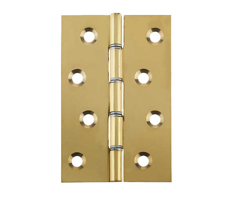 Polished Brass Butt Hinges DSW 4x2.5/8in (102x76x2mm)