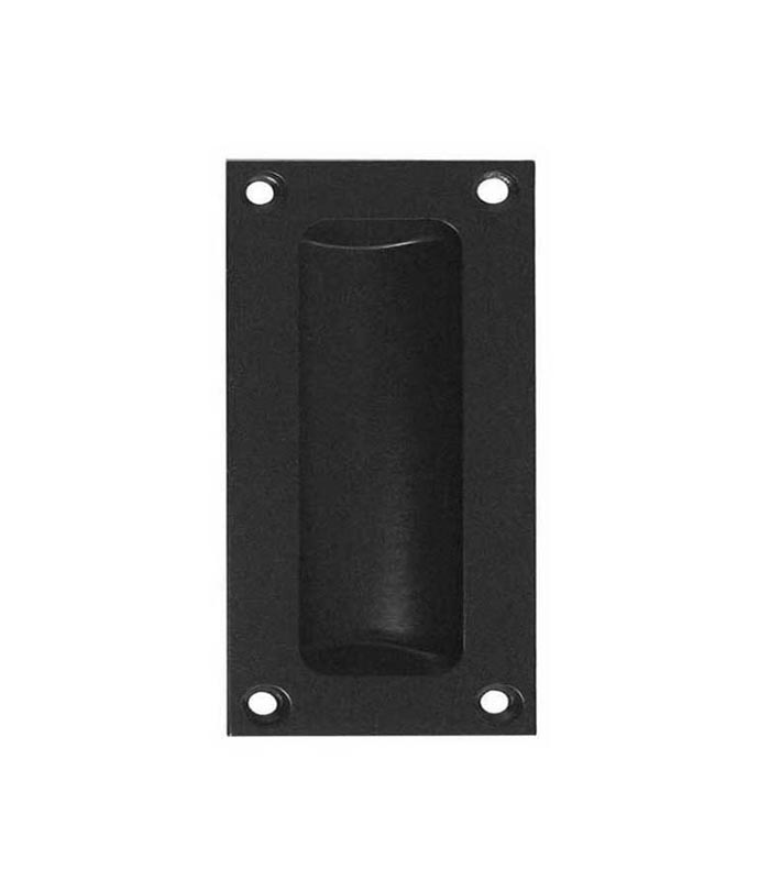 Black Heavy Flush Pull 89mm