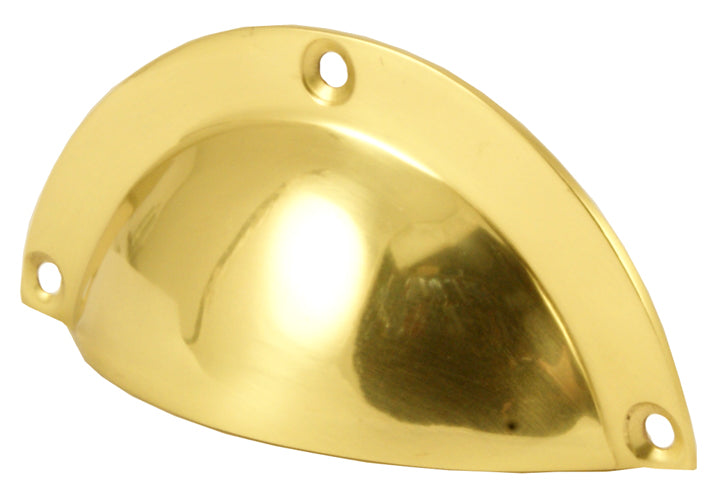 Polished Brass Drawer Pull Handle 97mm