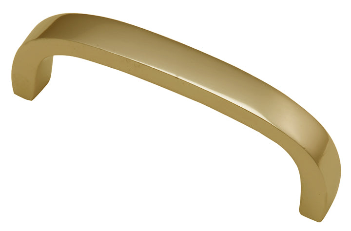 Polished Brass D Shaped Door Pull Handle 97mm