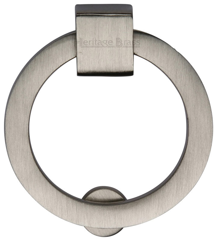 Heritage Satin Nickel Round Cabinet Pull 50mm