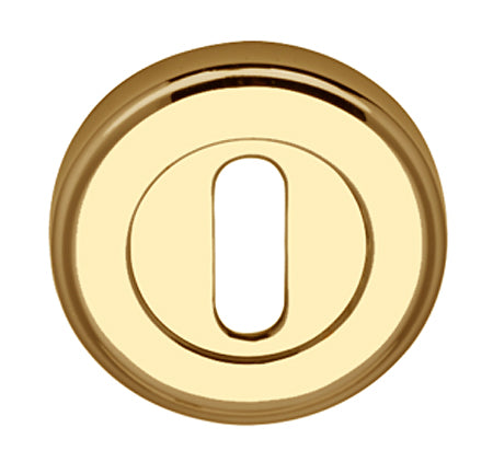 Polished Brass Round Key Hole Escutcheon 50mm