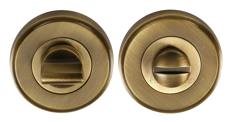 Antique Brass Thumb Turn and Emergency Release 50mm