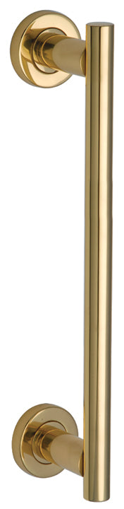 Polished Brass T Bar Door Pull Handle 278mm (11in)