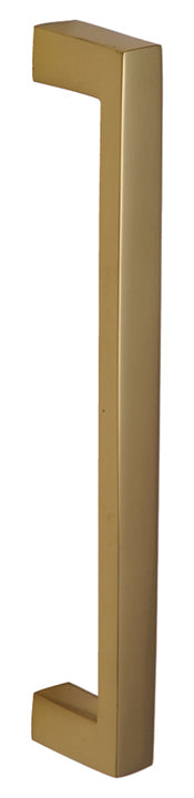 Polished Brass Plain Style Door Pull Handle 245mm (10in)
