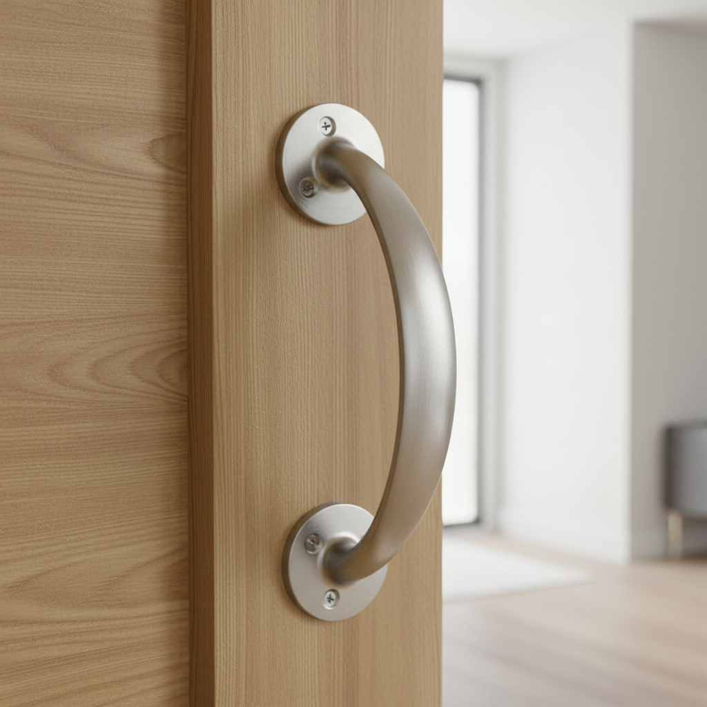 Satin Chrome Door Pull Handle 6in (152mm)