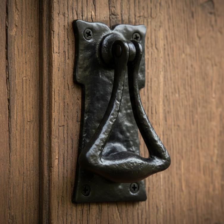 Black Antique Door Knocker 101x50mm 1117