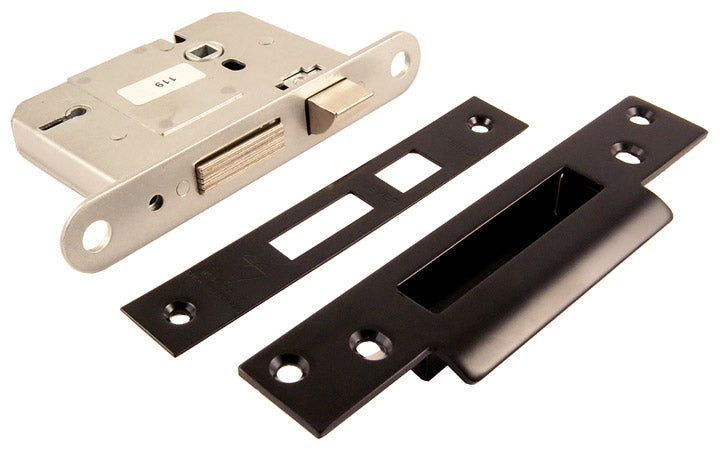 Black 5 Lever BS3621 Mortice Sashlock