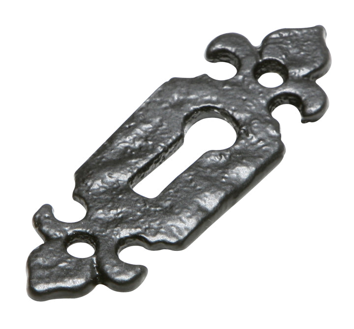 Black Antique Fleur-de-Lys Escutcheon 1493