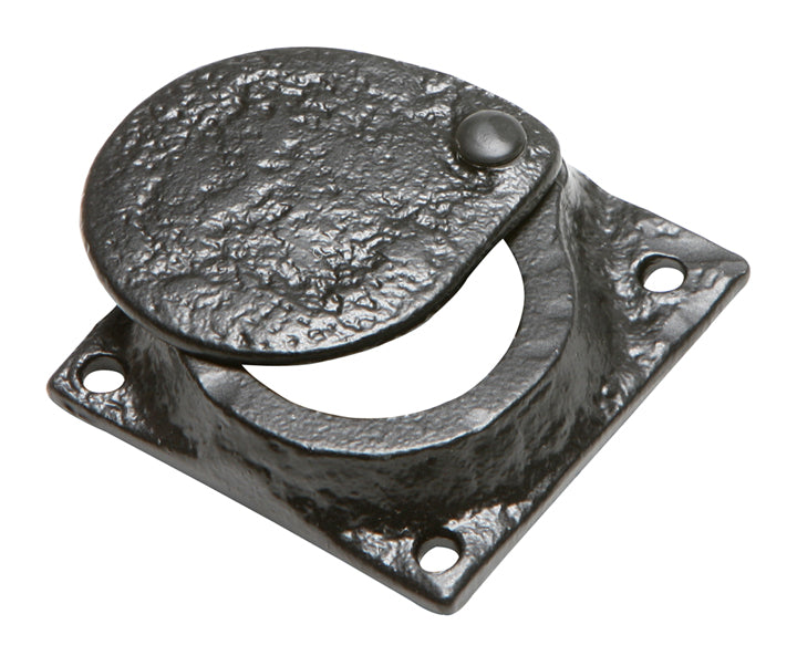 Black Antique Rim Cylinder Cover 58x58mm 1498