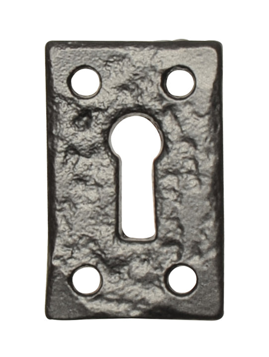 Black Antique Rectangular Escutcheon 45x30mm 1502