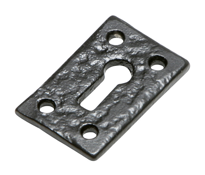 Black Antique Rectangular Escutcheon 45x30mm 1502