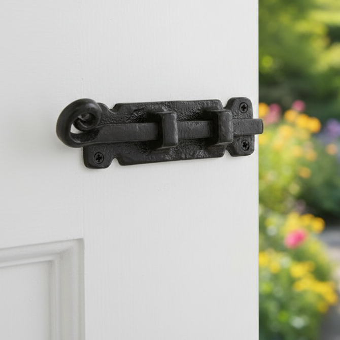 Black Antique Bolt Straight 101mm 1546