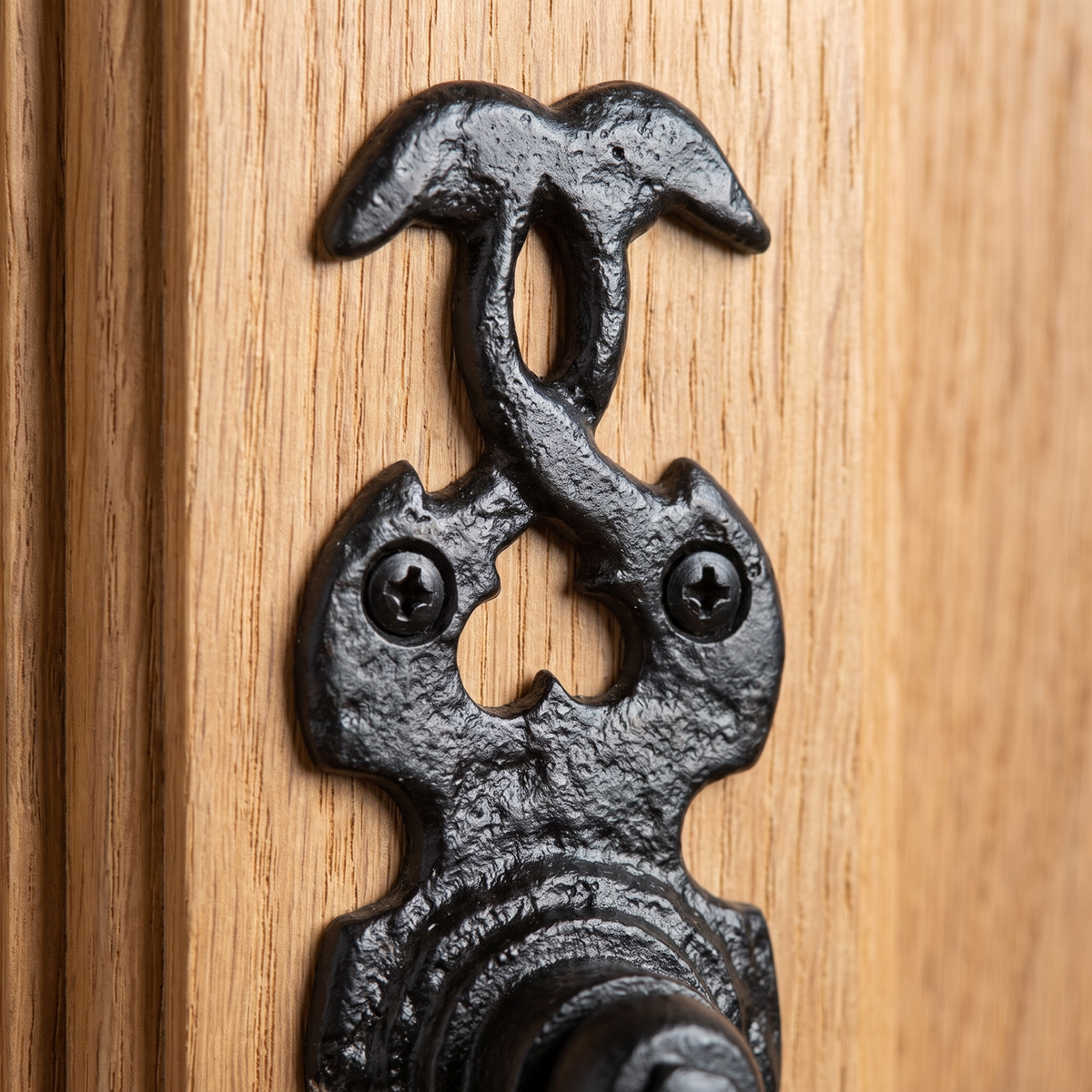 Black Antique Lever Lock Door Handles 1563