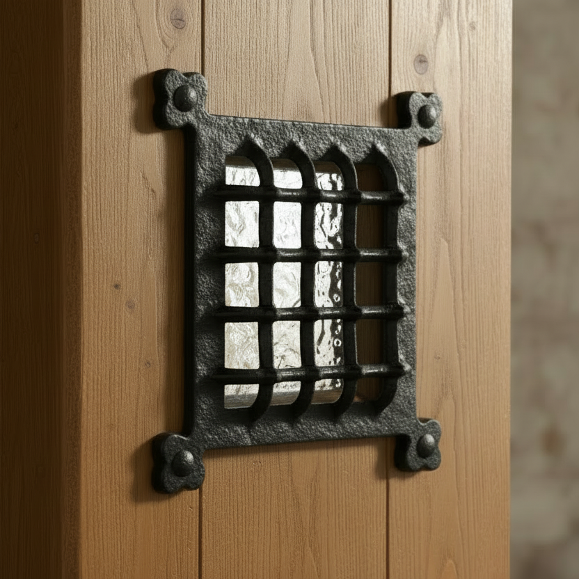 Black Antique Door Grille 165x165mm 2176