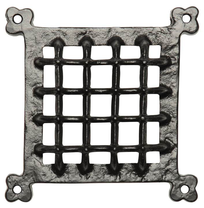 Black Antique Door Grille 165x165mm 2176