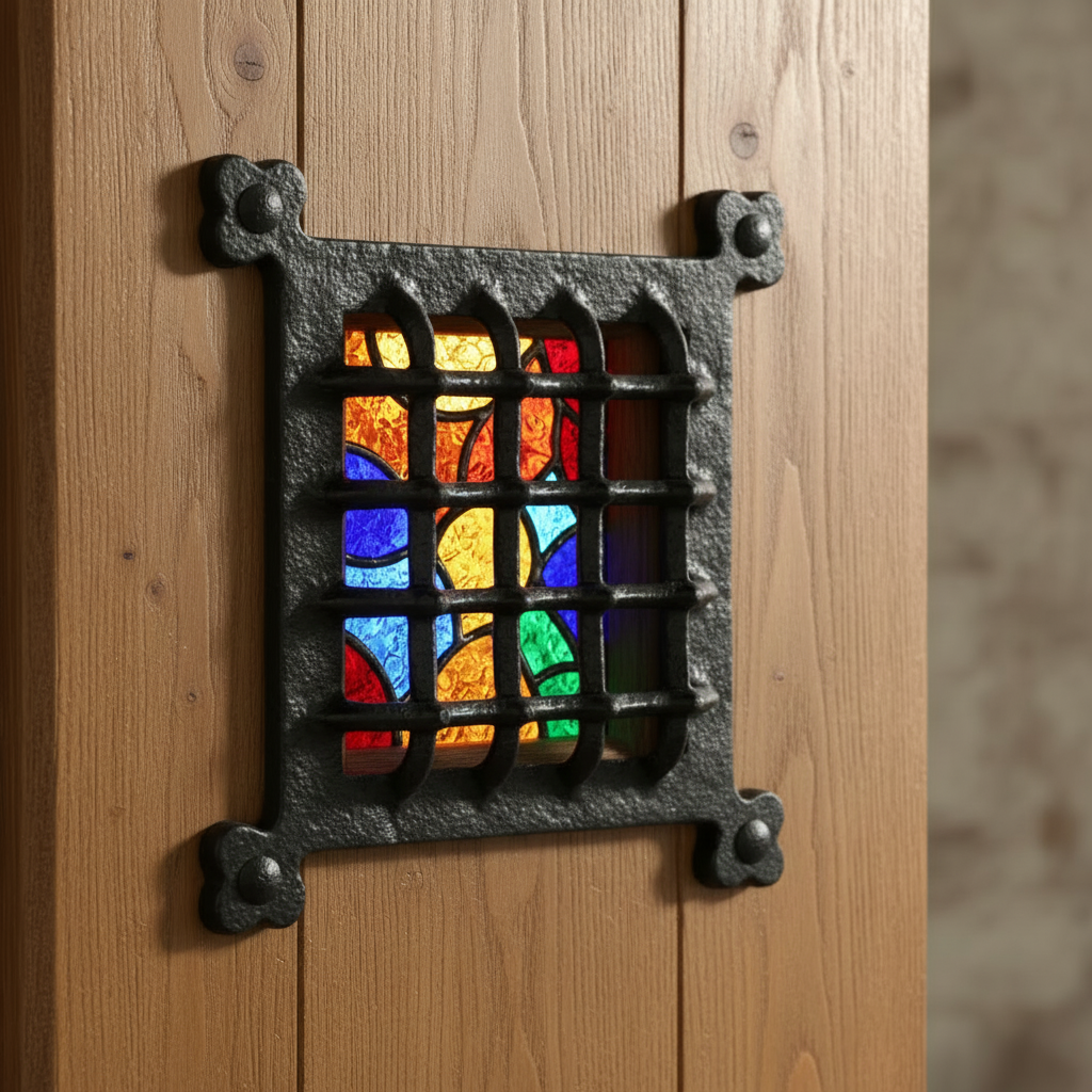 Black Antique Door Grille 165x165mm 2176