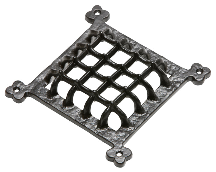 Black Antique Door Grille 165x165mm 2176