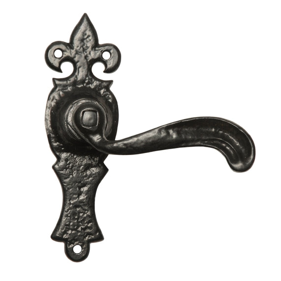 Black Antique Lever Latch Door Handles 159x50mm 2442