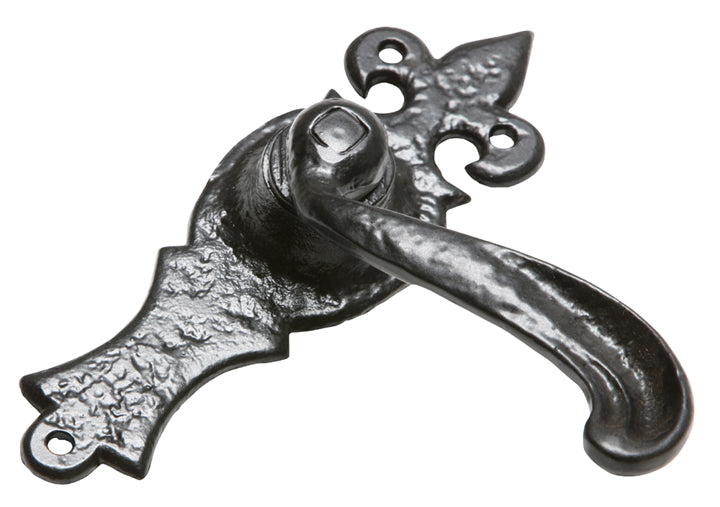 Black Antique Lever Latch Door Handles 159x50mm 2442