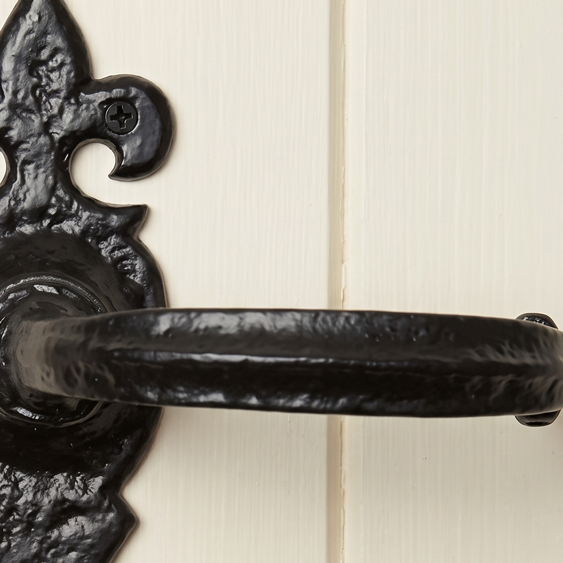 Black Antique Bathroom Door Handles 159x50 2448