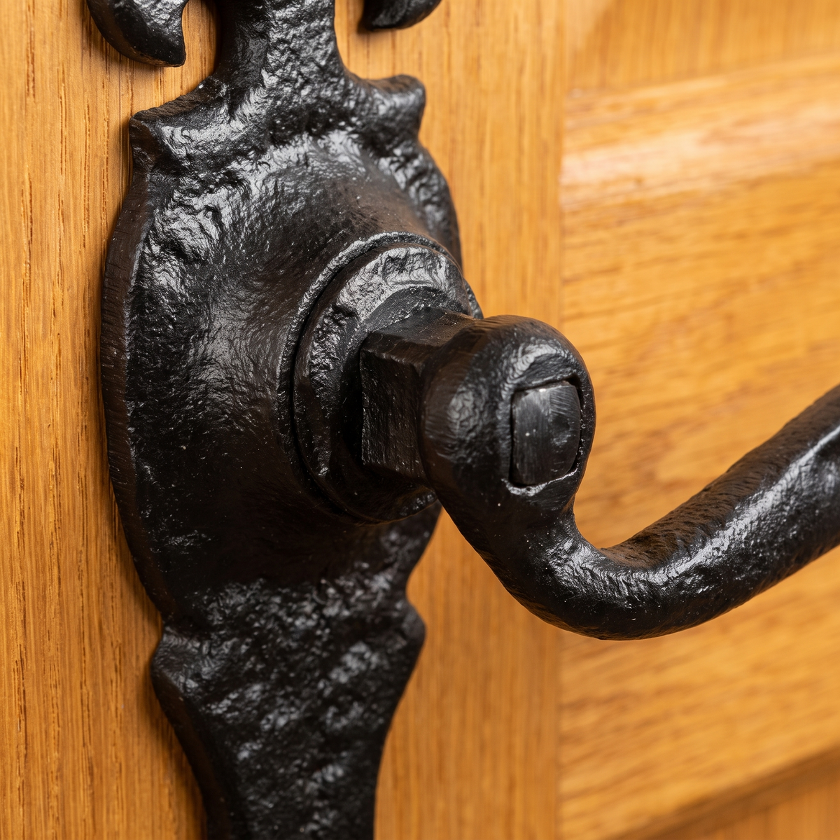 Black Antique Lever Latch Door Handles 165x50mm 2449