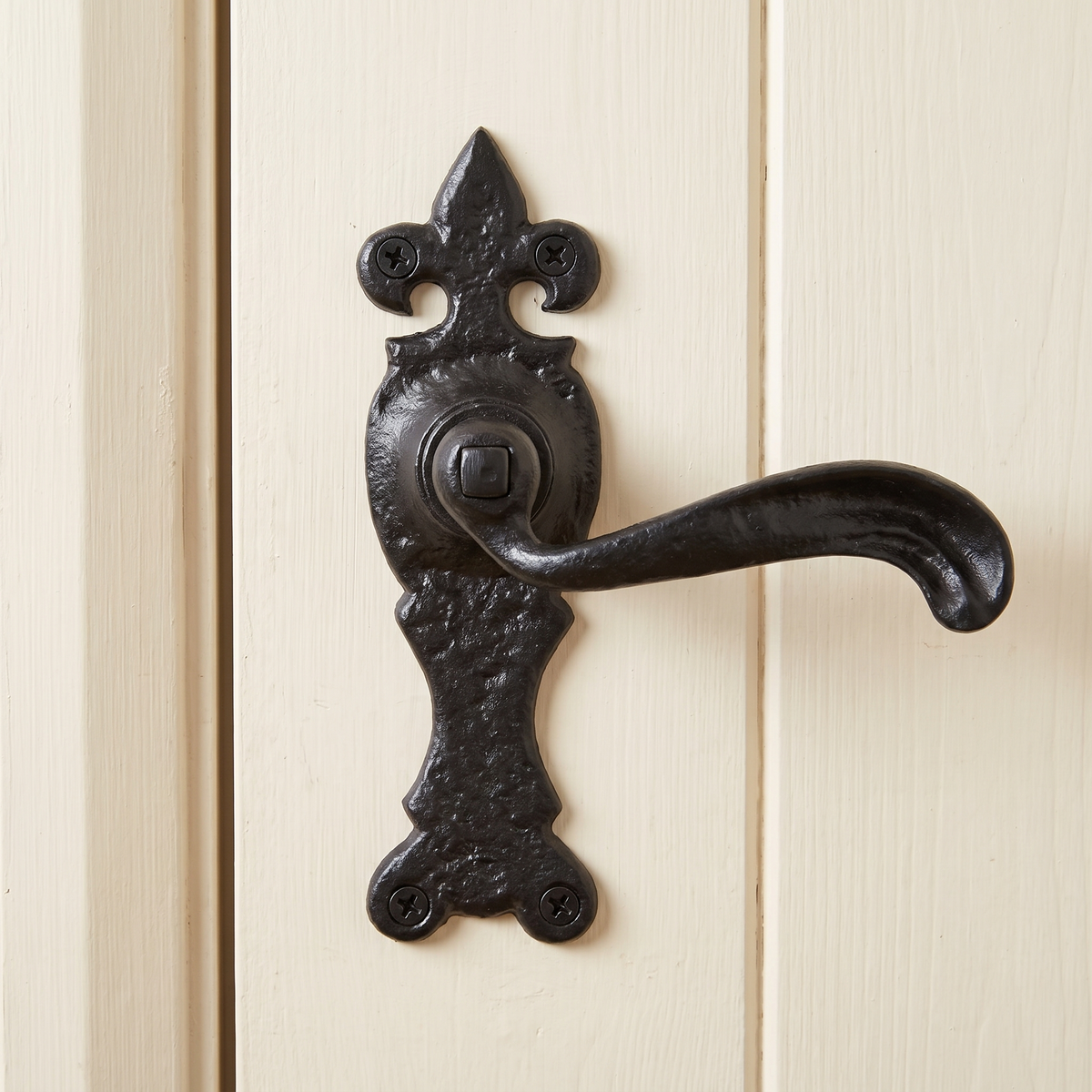 Black Antique Lever Latch Door Handles 165x50mm 2449
