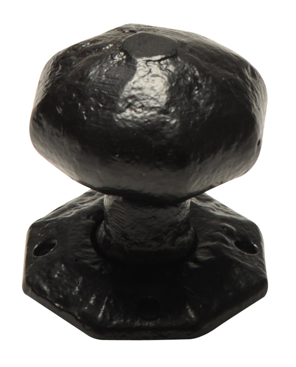 Black Antique Octagonal Rim Door Knobs 57mm 3056