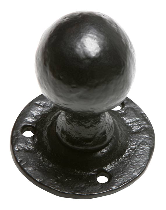 Black Antique Ball Mortice Door Knobs 44mm 3067