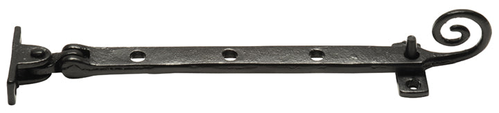 Smooth Black Iron Monkey Tail Casement Stay 171