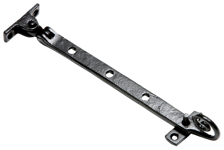 Smooth Black Iron Monkey Tail Casement Stay 171