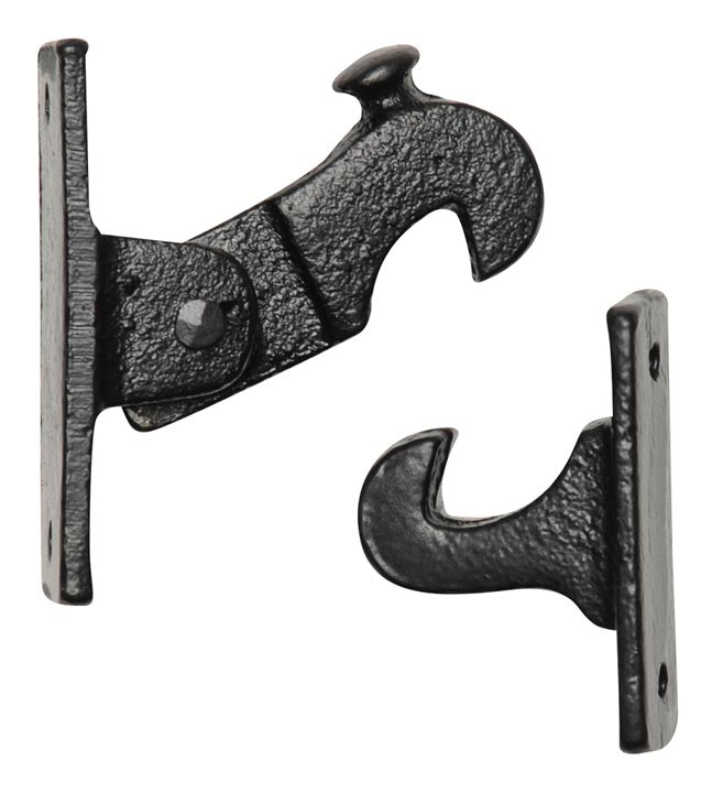 Smooth Black Iron Auto Door Catch 582