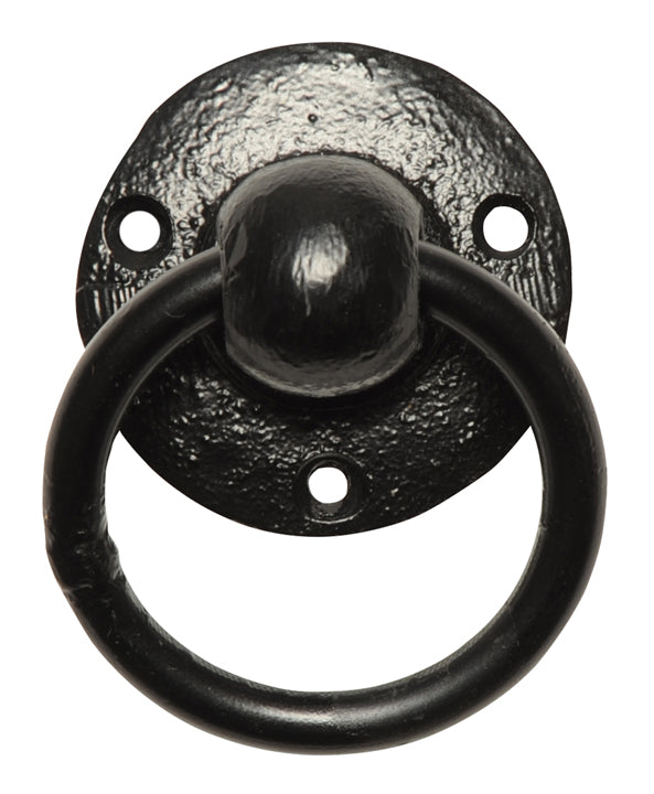 Smooth Black Iron Stable Ring 847