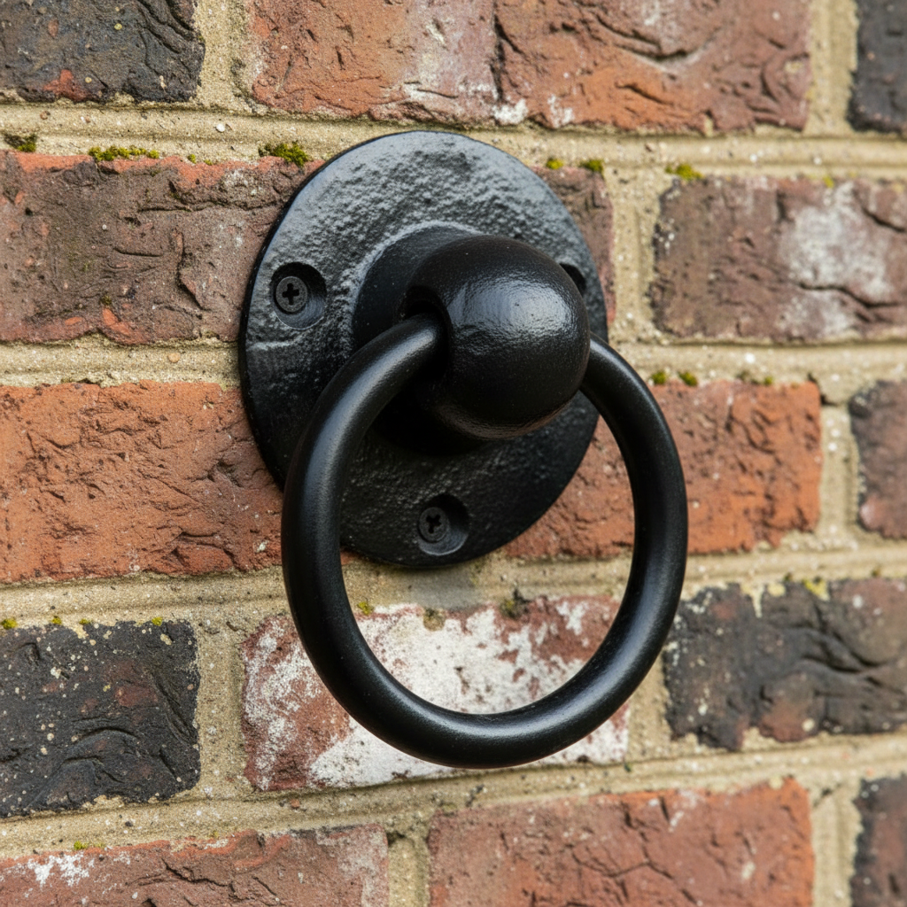 Smooth Black Iron Stable Ring 847