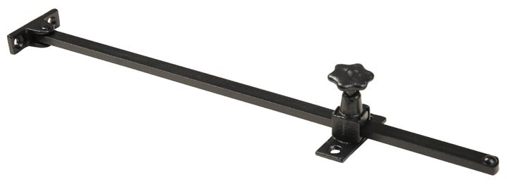 Smooth Black Iron Screwdown Casement Stay 1298