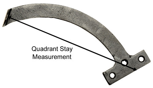 Smooth Black Iron Quadrant Stay 3900 In Pairs