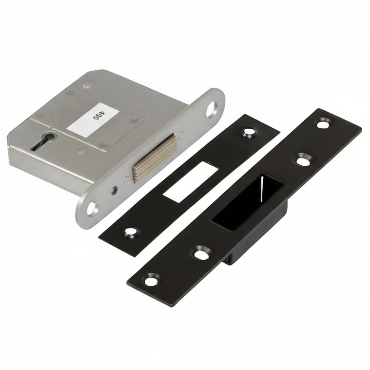 Black 5 Lever Mortice Deadlock BS3621