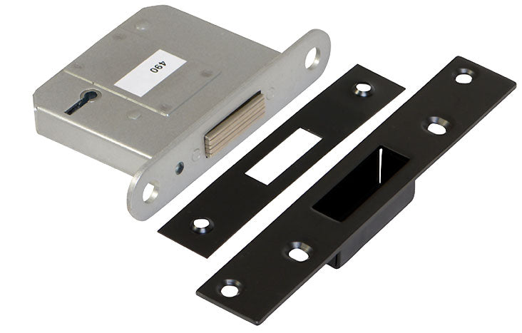 Black 5 Lever Mortice Deadlock BS3621