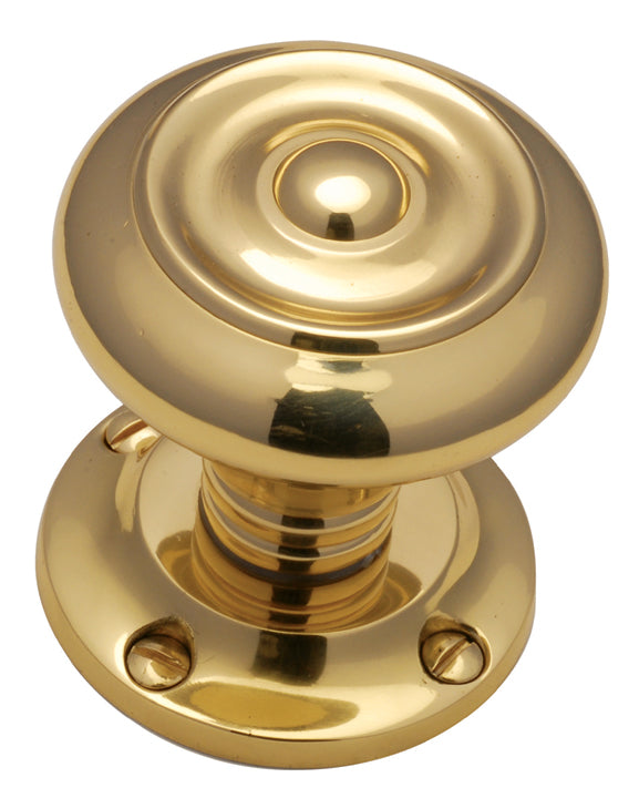 Polished Brass Aylesbury Mortice Door Knob Set 55mm