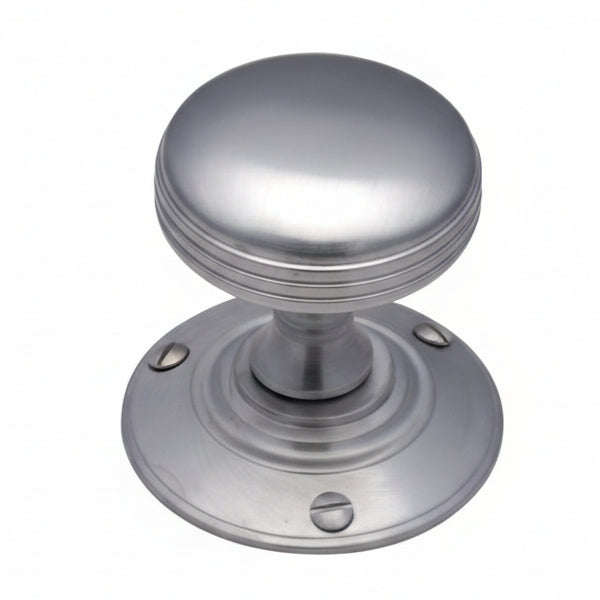Satin Chrome Richmond Mortice Door Knob Set 56mm