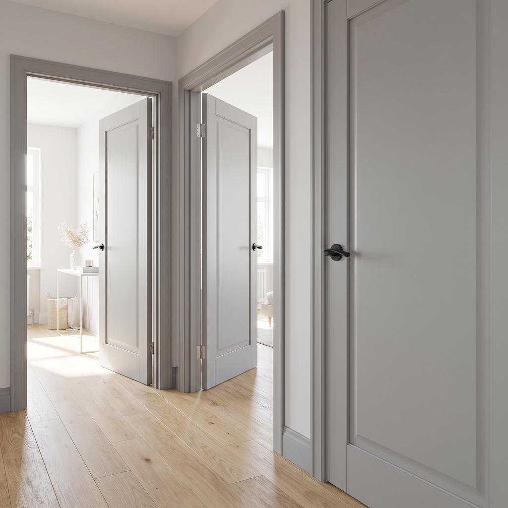 Sorrento SC-2042-BLK Treviso Matt Black Lever on Rose Door Handles