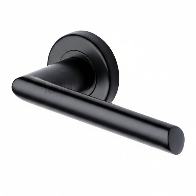 Sorrento SC-4692-BLK Mercury Matt Black Lever on Rose Door Handles