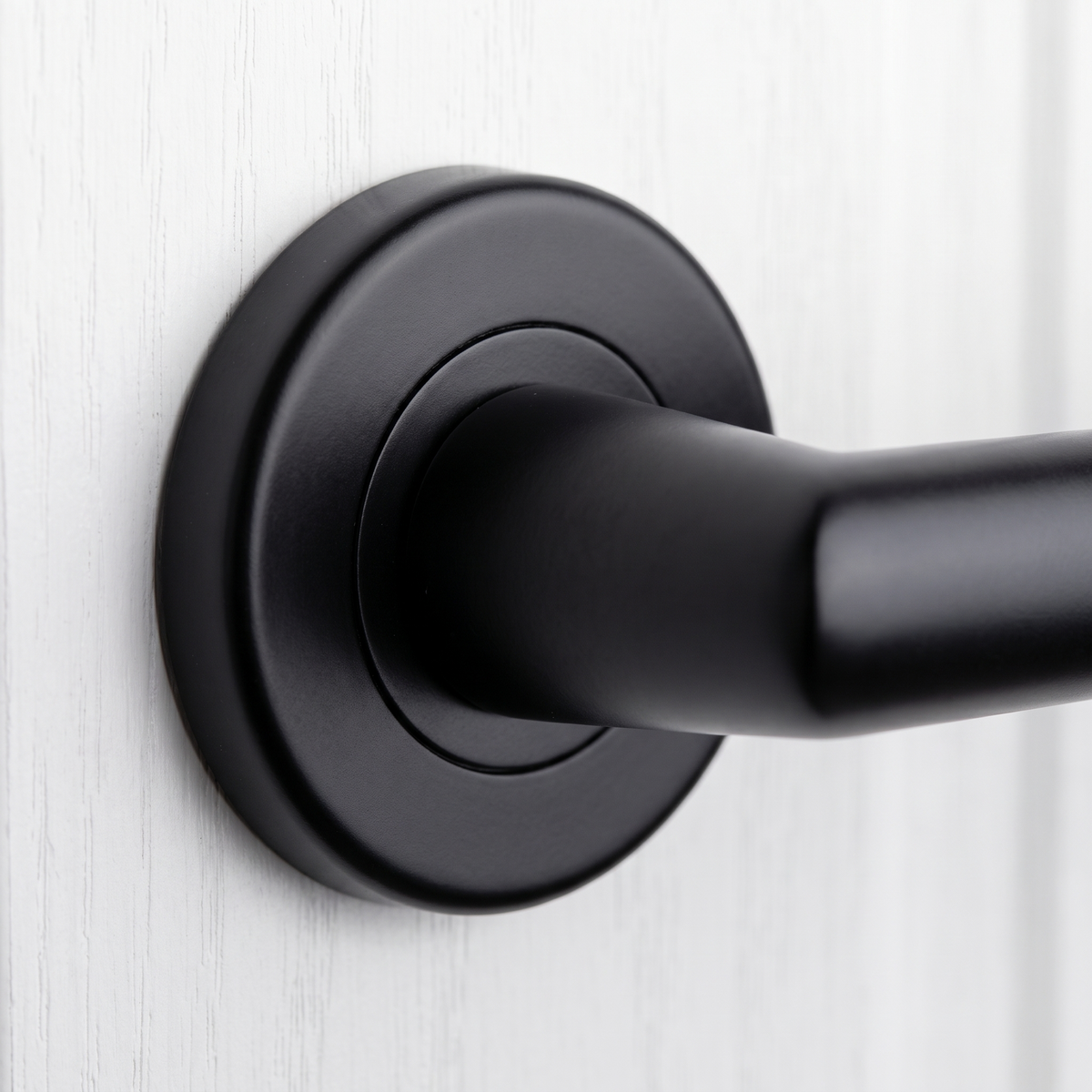 Sorrento SC-4692-BLK Mercury Matt Black Lever on Rose Door Handles